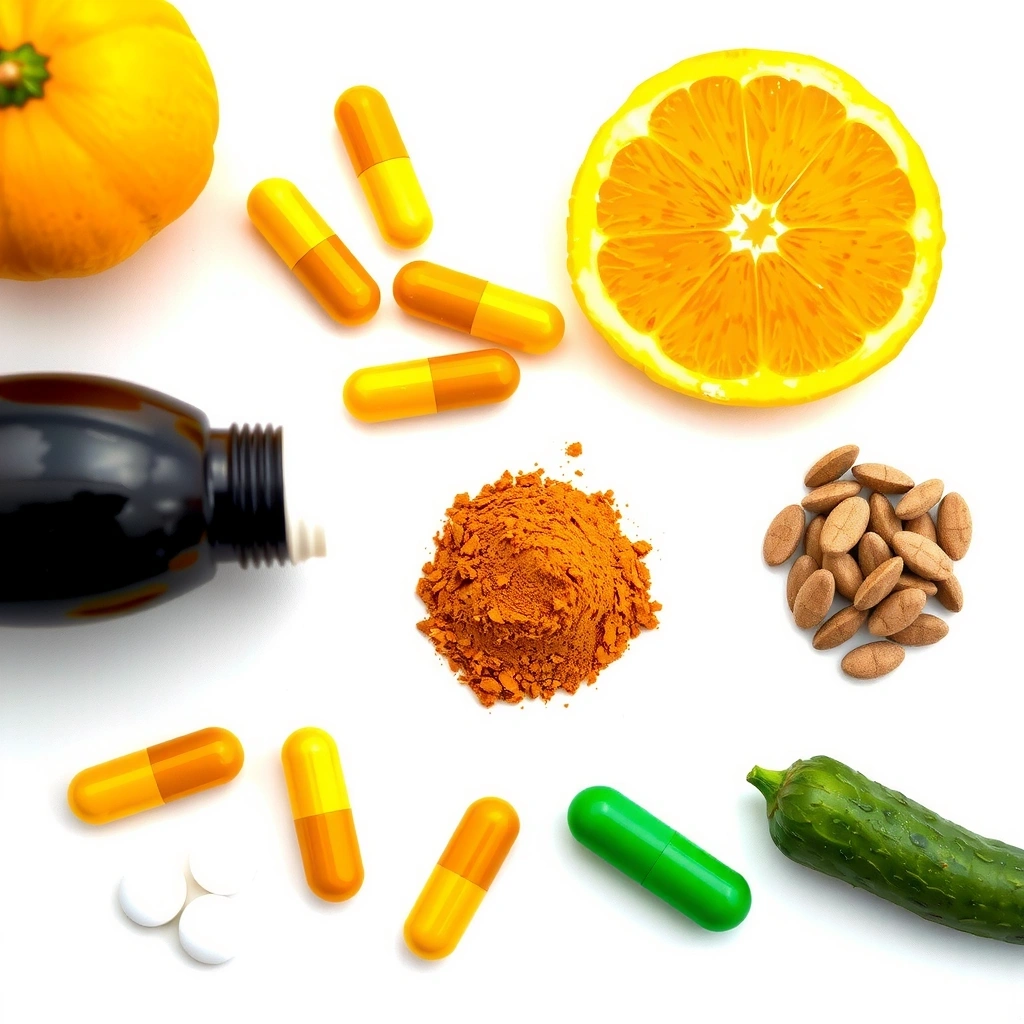 Različiti vitamini i minerali u prirodnim oblicima